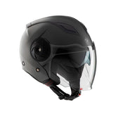 Casco jet EL'CITY, un casco in policarbonato nero opaco. Ideale per motociclisti. Di TUCANO URBANO.